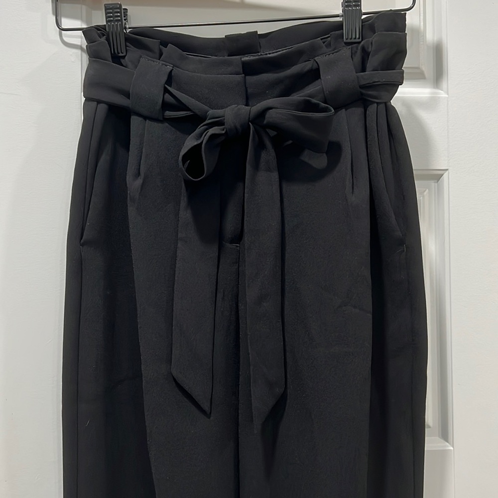 Black Express Paper Bag Pants | 0R